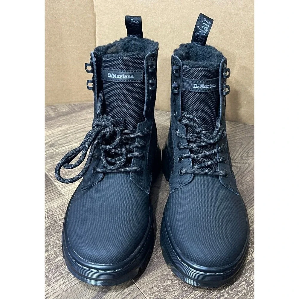 Dr. Doc Martins Air Wair Black Boots Combs 2 FL 3M Thinsulate Men's Size 4 NEW